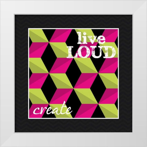 Create Cubed White Modern Wood Framed Art Print by Greene, Taylor