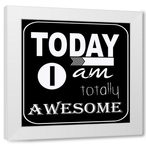 Today I Am White Modern Wood Framed Art Print by Greene, Taylor