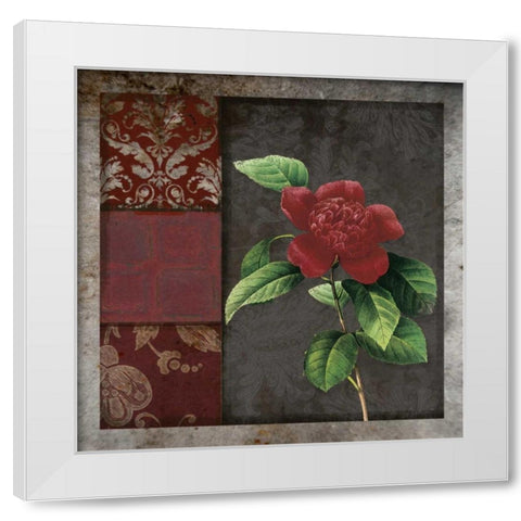 MOODY FLORAL I White Modern Wood Framed Art Print by Greene, Taylor