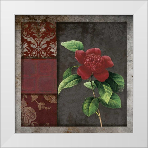MOODY FLORAL I White Modern Wood Framed Art Print by Greene, Taylor