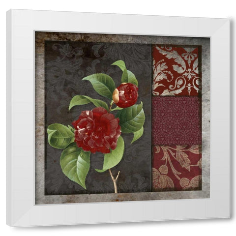 MOODY FLORAL II White Modern Wood Framed Art Print by Greene, Taylor