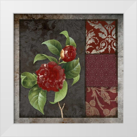 MOODY FLORAL II White Modern Wood Framed Art Print by Greene, Taylor