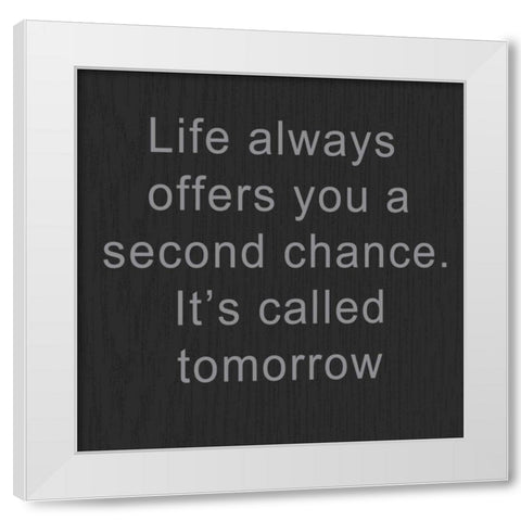 Second Chance White Modern Wood Framed Art Print by Greene, Taylor
