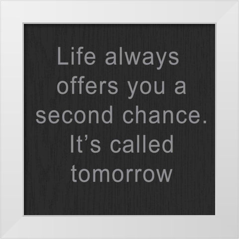 Second Chance White Modern Wood Framed Art Print by Greene, Taylor