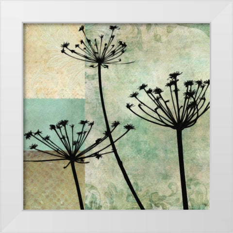 BOTANICAL SILHOUETTE I White Modern Wood Framed Art Print by Greene, Taylor