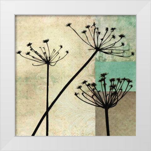 BOTANICAL SILHOUETTE II White Modern Wood Framed Art Print by Greene, Taylor