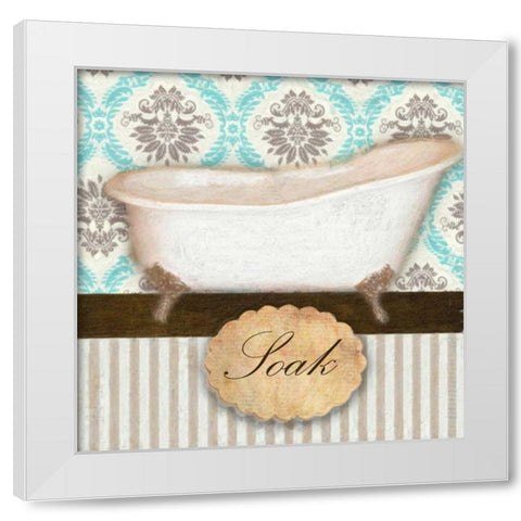 SOAK TUB B1 White Modern Wood Framed Art Print by Greene, Taylor