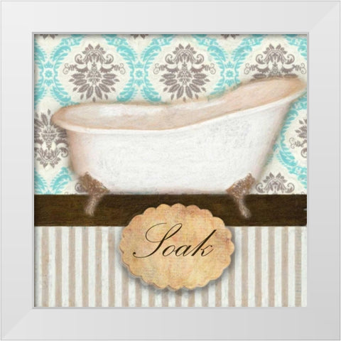 SOAK TUB B1 White Modern Wood Framed Art Print by Greene, Taylor