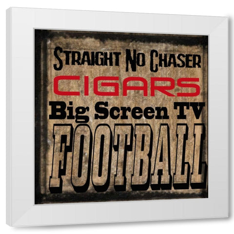 Mancave 2 White Modern Wood Framed Art Print by Greene, Taylor