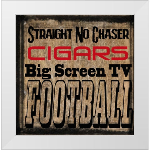 Mancave 2 White Modern Wood Framed Art Print by Greene, Taylor