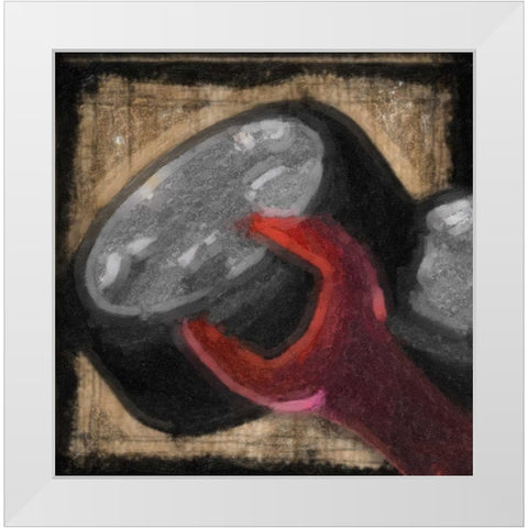 Mancave 9 White Modern Wood Framed Art Print by Greene, Taylor