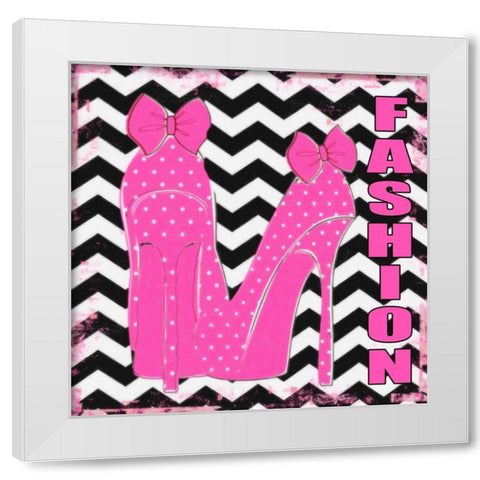 FASHION White Modern Wood Framed Art Print by Greene, Taylor