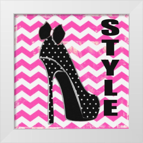 STYLE White Modern Wood Framed Art Print by Greene, Taylor