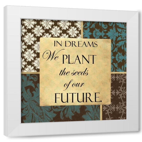 In Dreams B White Modern Wood Framed Art Print by Greene, Taylor