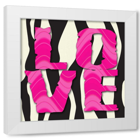 LOVE PATTERNS White Modern Wood Framed Art Print by Greene, Taylor