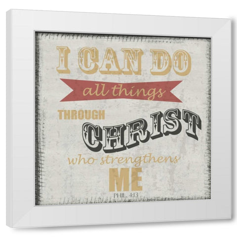All Things White Modern Wood Framed Art Print by Greene, Taylor