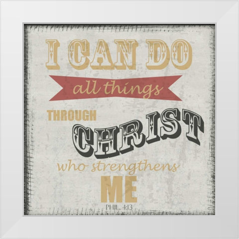 All Things White Modern Wood Framed Art Print by Greene, Taylor
