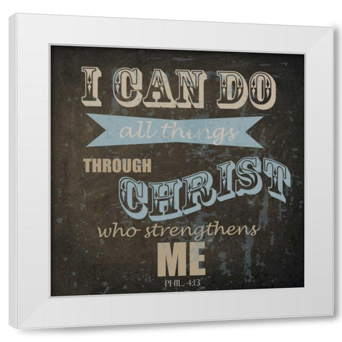 ALL THINGS White Modern Wood Framed Art Print by Greene, Taylor
