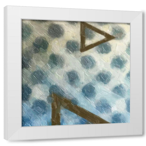 ABSTRACT TRIAD I White Modern Wood Framed Art Print by Greene, Taylor