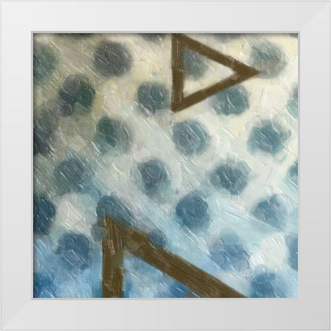 ABSTRACT TRIAD I White Modern Wood Framed Art Print by Greene, Taylor