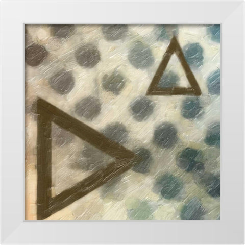 ABSTRACT TRIAD II White Modern Wood Framed Art Print by Greene, Taylor