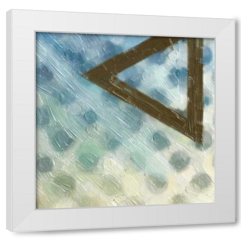 ABSTRACT TRIAD III White Modern Wood Framed Art Print by Greene, Taylor