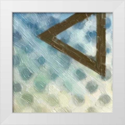 ABSTRACT TRIAD III White Modern Wood Framed Art Print by Greene, Taylor