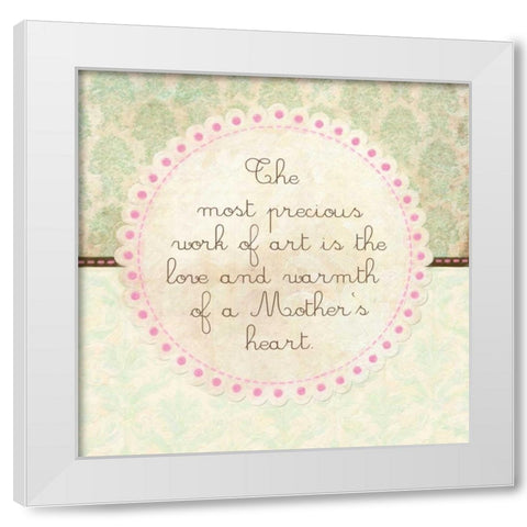 WORK OF ART White Modern Wood Framed Art Print by Greene, Taylor