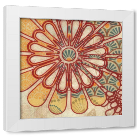 FLORA TRANCE I White Modern Wood Framed Art Print by Greene, Taylor