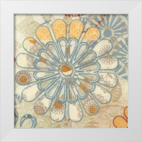 FLORA TRANCE II White Modern Wood Framed Art Print by Greene, Taylor