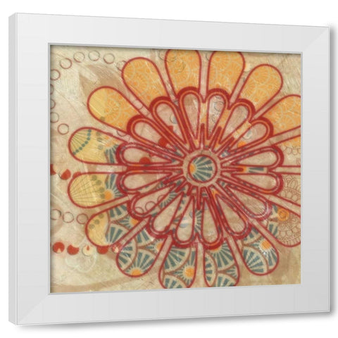 FLORA TRANCE III White Modern Wood Framed Art Print by Greene, Taylor