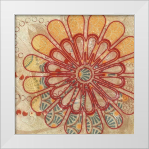 FLORA TRANCE III White Modern Wood Framed Art Print by Greene, Taylor