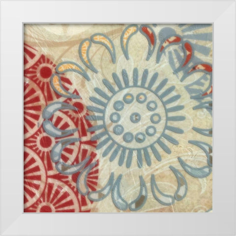 FLORA TRANCE IV White Modern Wood Framed Art Print by Greene, Taylor