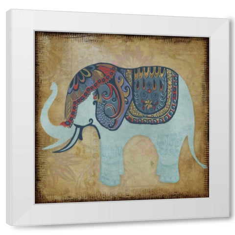 ELEGANT PACHYDERM White Modern Wood Framed Art Print by Greene, Taylor
