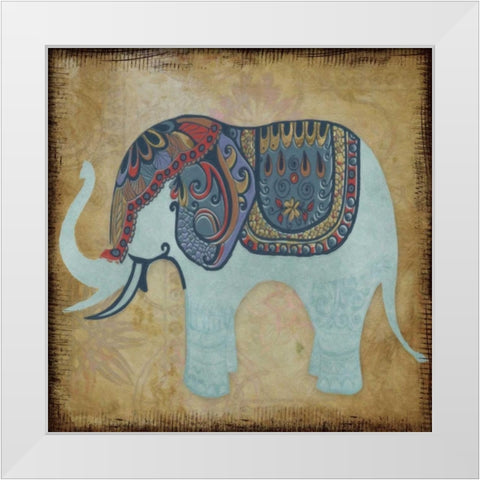 ELEGANT PACHYDERM White Modern Wood Framed Art Print by Greene, Taylor