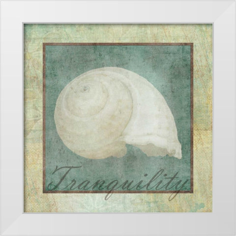 Tranquility  White Modern Wood Framed Art Print by Greene, Taylor