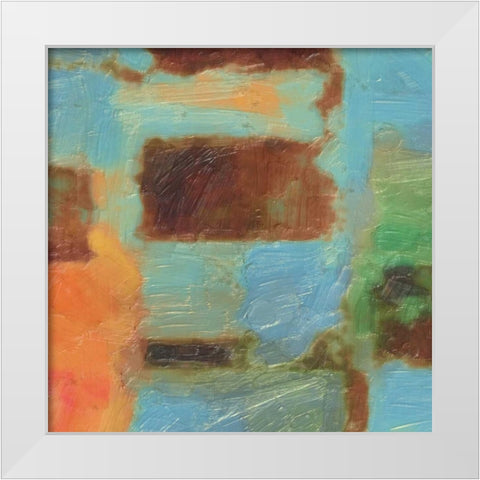 SPECTRUM III White Modern Wood Framed Art Print by Greene, Taylor