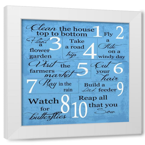 SPRING 2 White Modern Wood Framed Art Print by Greene, Taylor