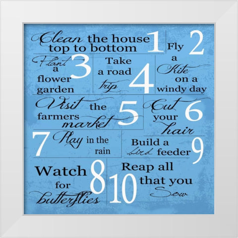 SPRING 2 White Modern Wood Framed Art Print by Greene, Taylor