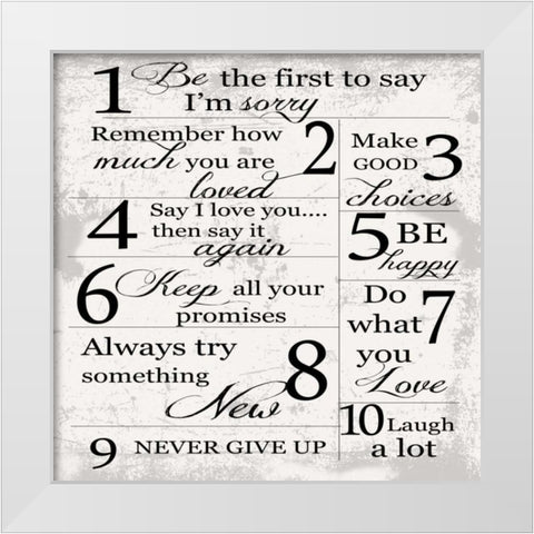 OPEN FAMILY White Modern Wood Framed Art Print by Greene, Taylor