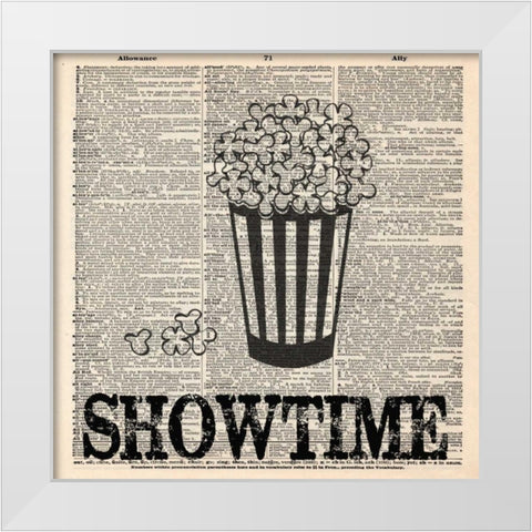 SHOWTIME 3 White Modern Wood Framed Art Print by Greene, Taylor
