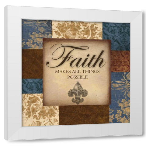FAITH MAKES White Modern Wood Framed Art Print by Greene, Taylor