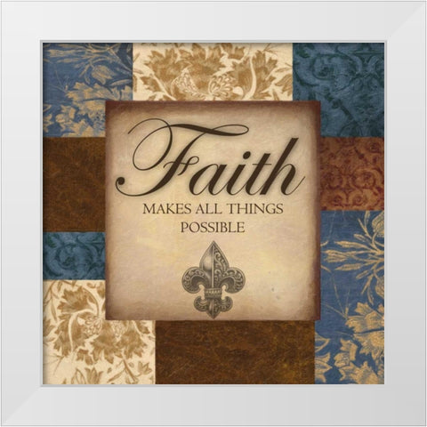 FAITH MAKES White Modern Wood Framed Art Print by Greene, Taylor
