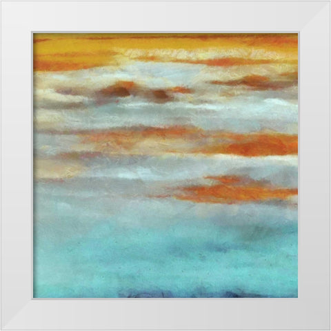 ABSTRACT HORIZON I White Modern Wood Framed Art Print by Greene, Taylor