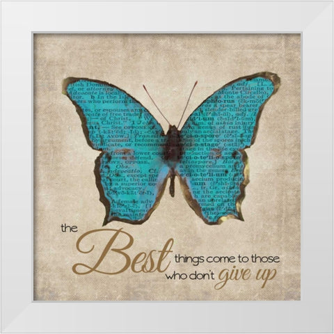 THE BEST THINGS 2 White Modern Wood Framed Art Print by Greene, Taylor