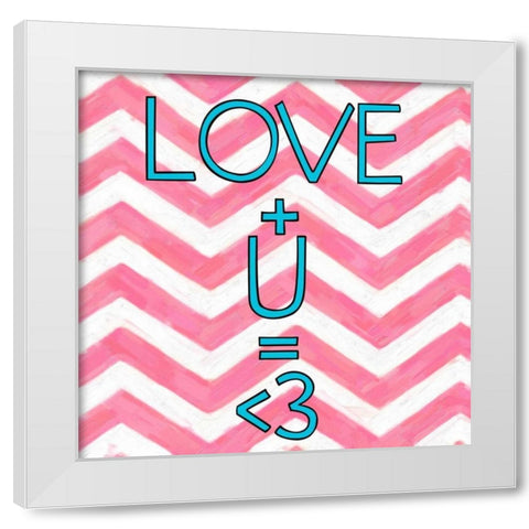 Love Plusver 2 White Modern Wood Framed Art Print by Greene, Taylor