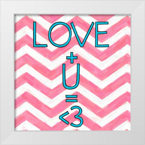 Love Plusver 2 White Modern Wood Framed Art Print by Greene, Taylor