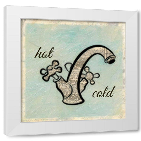 Hot Cold White Modern Wood Framed Art Print by Greene, Taylor