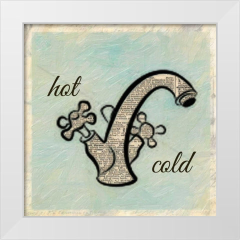 Hot Cold White Modern Wood Framed Art Print by Greene, Taylor