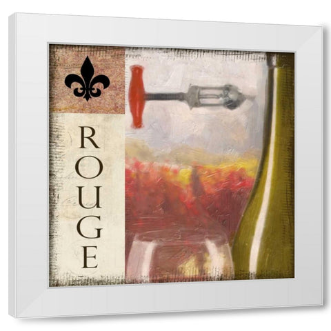 ROUGE VINEYARD White Modern Wood Framed Art Print by Greene, Taylor